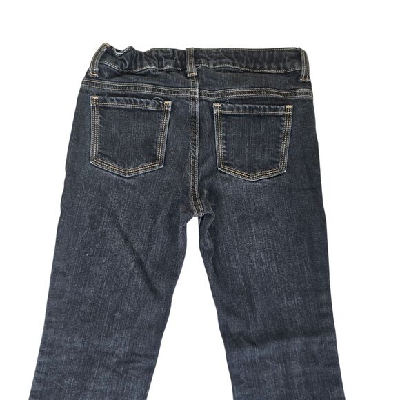 Old Navy Girls Mid-Rise  Boot Cut  Black Jeans Size 12 Adjustable Waist Zip - Picture 5 of 9